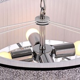 תליון אור קריסטל 4 עכשווי עם גוון שחור