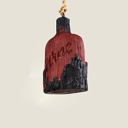 ראש יחיד קטן נברשת קפה אמריקאי כפרי אינטרנט קפה