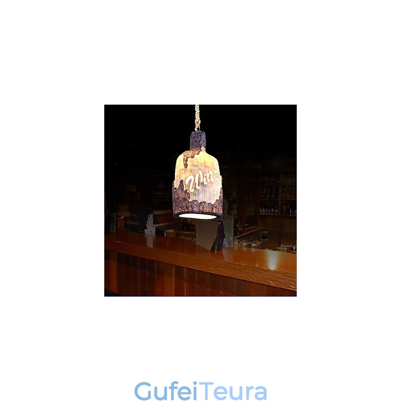 ראש יחיד קטן נברשת קפה אמריקאי כפרי אינטרנט קפה