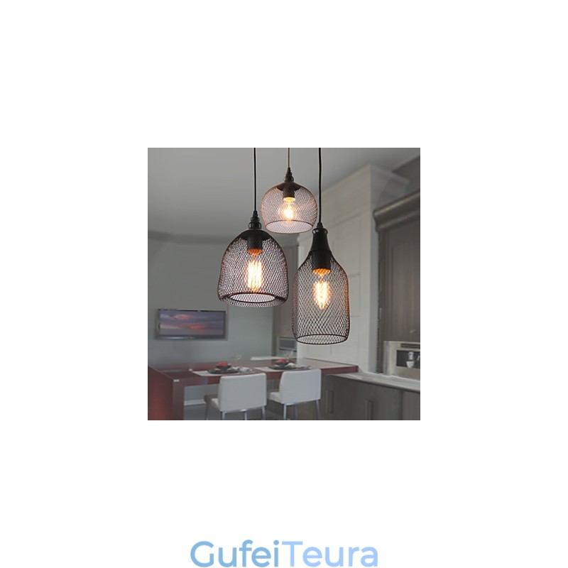 אורות תליון מיני סטייל כפרי לודג' רטרו קאנטרי מוסך מתכת