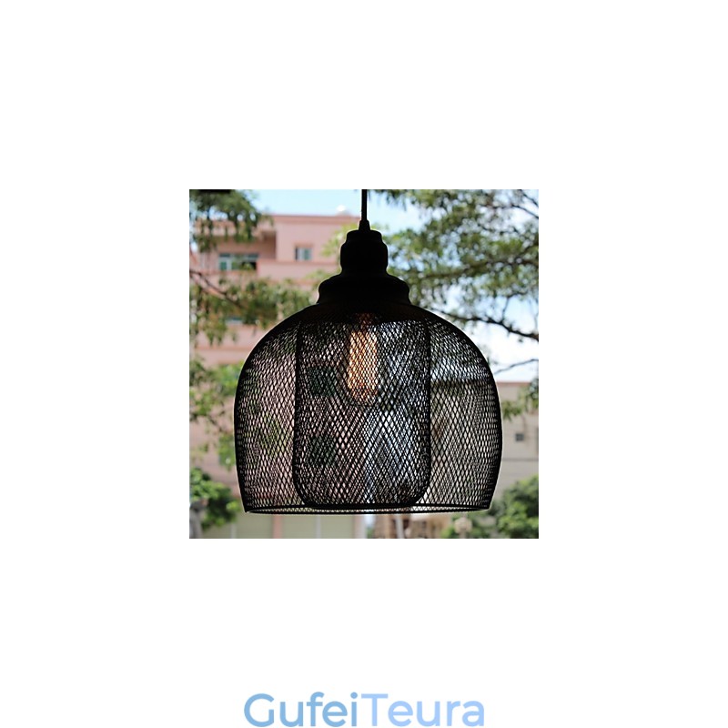 נברשת אמנותי ברזל בצורת כלוב ציפורים רטרו אמריקאי