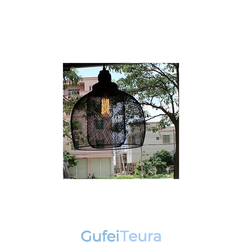 נברשת אמנותי ברזל בצורת כלוב ציפורים רטרו אמריקאי