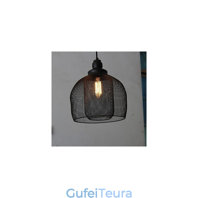 נברשת אמנותי ברזל בצורת כלוב ציפורים רטרו אמריקאי