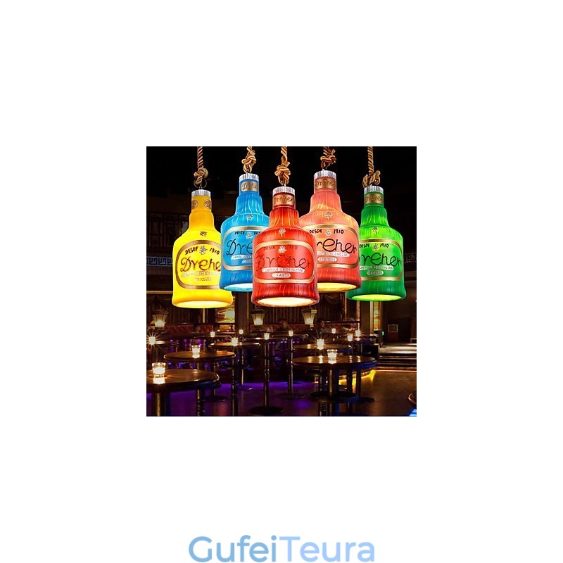 American Simple רטרו תליון מנורת תליון ראש יחיד מנורת תליון