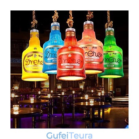 American Simple רטרו תליון מנורת תליון ראש יחיד מנורת תליון