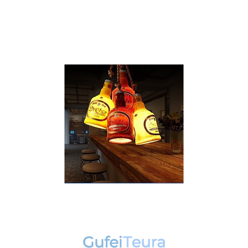 American Simple רטרו תליון מנורת תליון ראש יחיד מנורת תליון