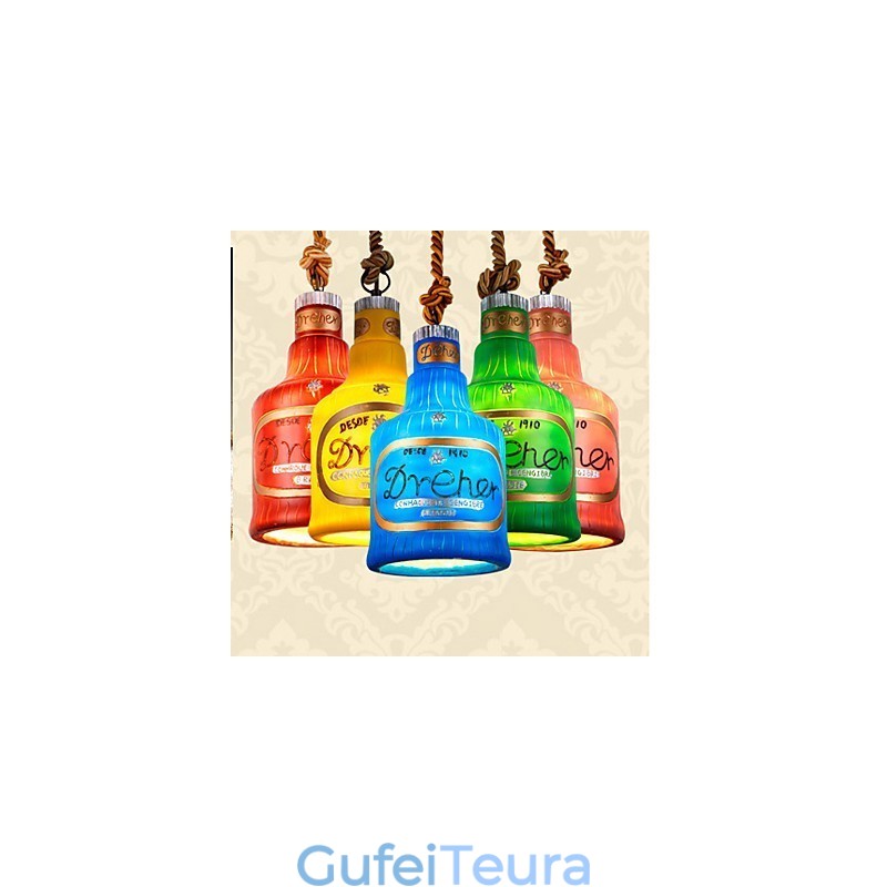 American Simple רטרו תליון מנורת תליון ראש יחיד מנורת תליון