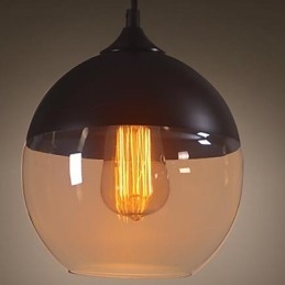 WestMenLights מודרני וינטג' תליון תקרת זכוכית אור בקוטר 200 מ"מ