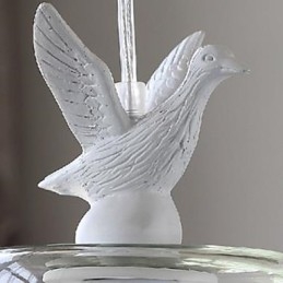 ראש יחיד ברווזונים ציפורים נברשת ארוחות נברשת זכוכית