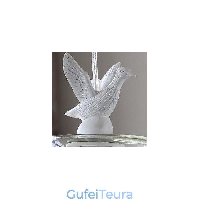 ראש יחיד ברווזונים ציפורים נברשת ארוחות נברשת זכוכית