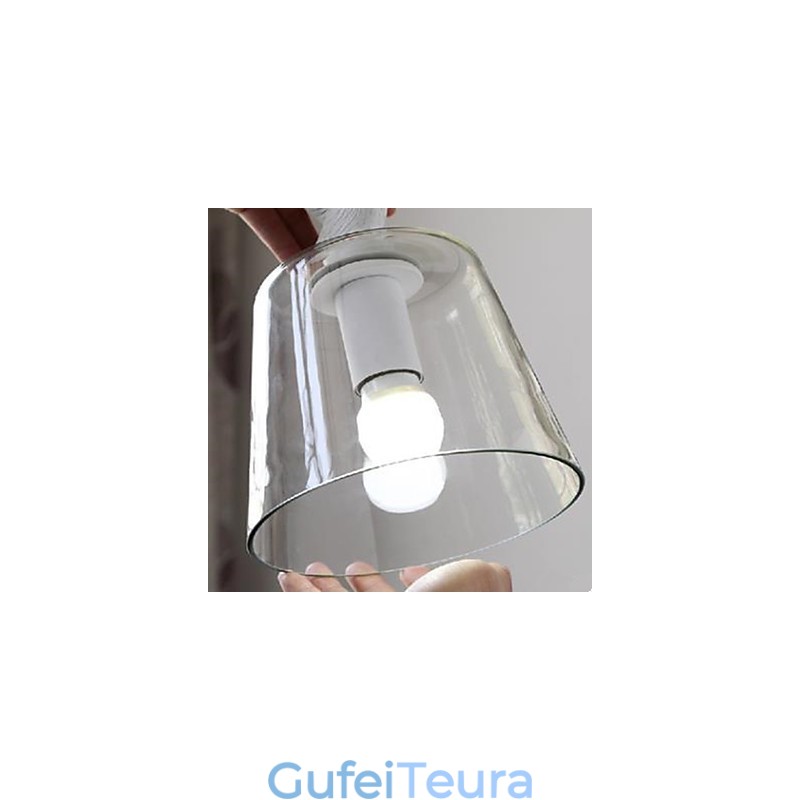 ראש יחיד ברווזונים ציפורים נברשת ארוחות נברשת זכוכית