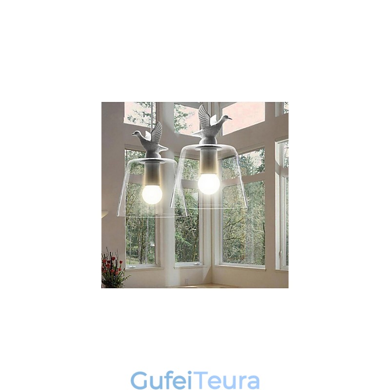 מנורת זכוכית בסגנון אמריקאי רטרו Creative Single Head the Nordic Cafe