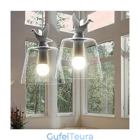 מנורת זכוכית בסגנון אמריקאי רטרו Creative Single Head the Nordic Cafe