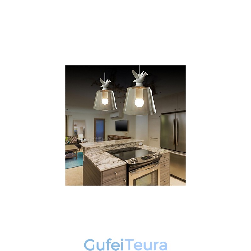 מנורת זכוכית בסגנון אמריקאי רטרו Creative Single Head the Nordic Cafe