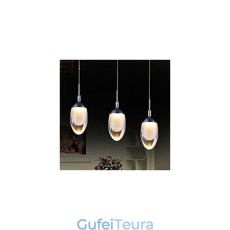 אור תליון מתכת כרום מודרני מודרני