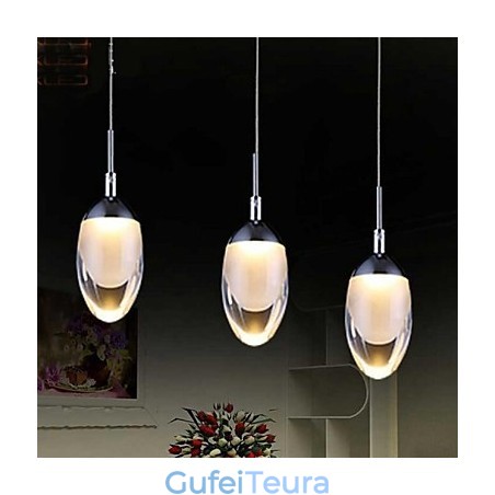 אור תליון מתכת כרום מודרני מודרני