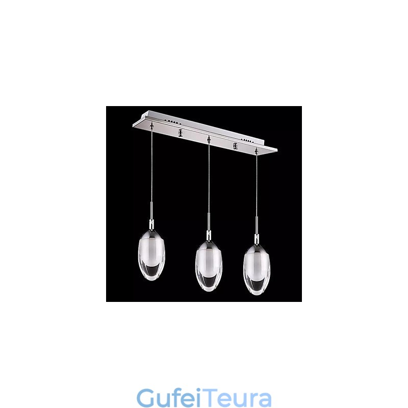 אור תליון מתכת כרום מודרני מודרני