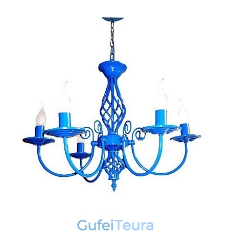 מודרני עכשווי מסורתי קלאסי כפרי לודג' בציר כפרי ציור מתכת נברשת תליון