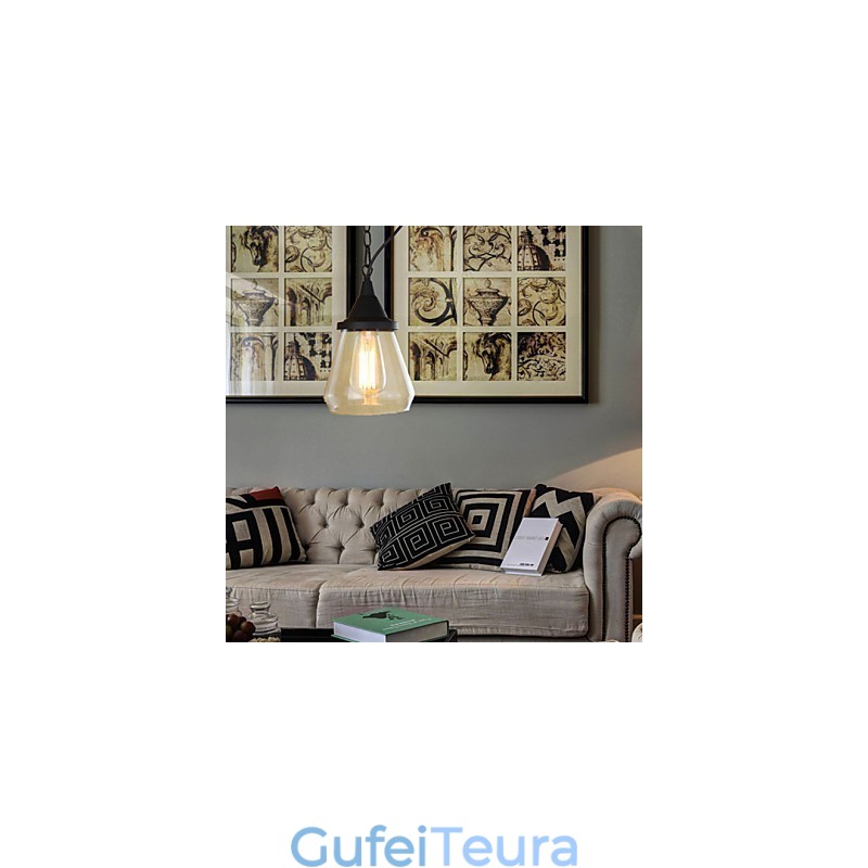 אורות תליון מסורתיים קלאסיים וינטג' רטרו קאנטרי מוסך מתכת