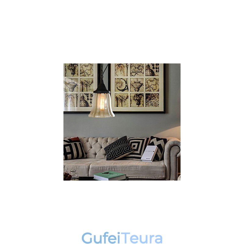 אורות תליון מסורתיים קלאסיים וינטג' רטרו קאנטרי מוסך מתכת