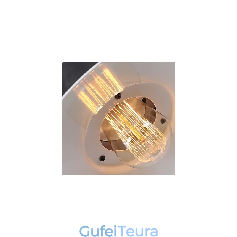 Amercian Countryside Loft תעשייתי מנורת תליון במנורת בית מאטל Droplight לקשט