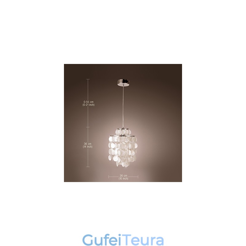 תאורת תליון כרום מודרנית בסגנון מיני עכשווי