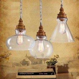 עץ גרגר קריסטל Droplight בית קפה מנורות ופנסים