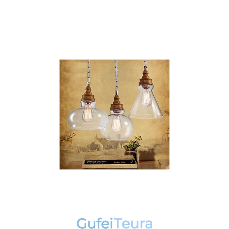 עץ גרגר קריסטל Droplight בית קפה מנורות ופנסים