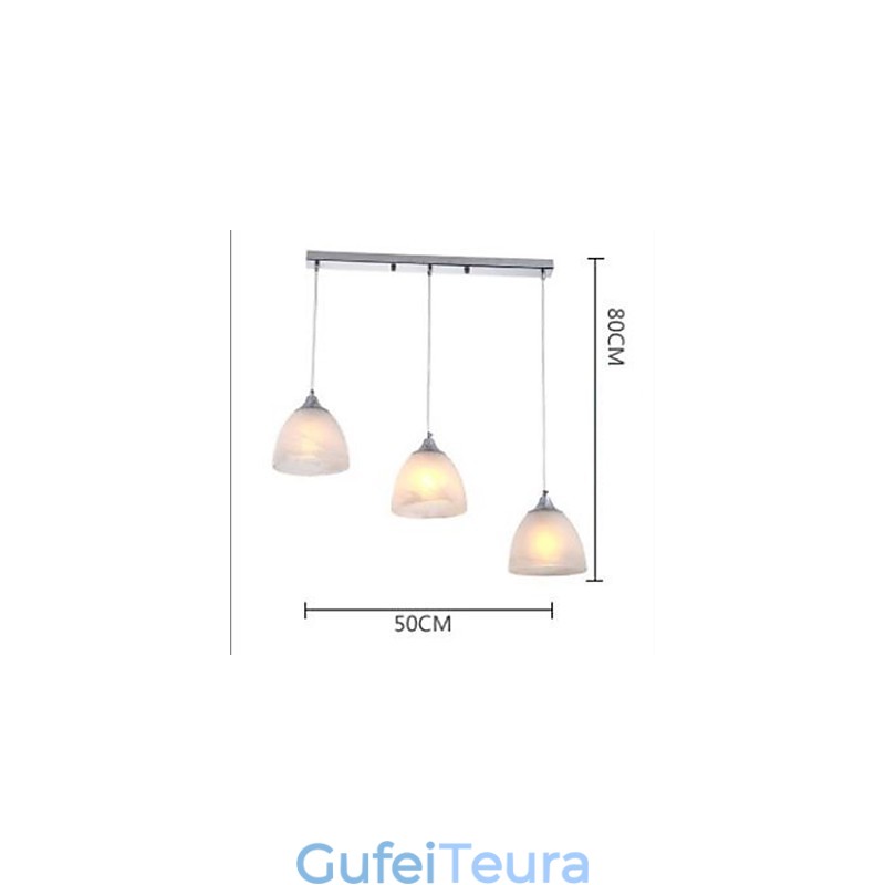 כוס יין מודרנית תליון חופה מוארכת עם שלושה אורים