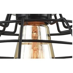 אדיסון תליון אור נברשת תיל כלוב אהיל תקרה תלוי