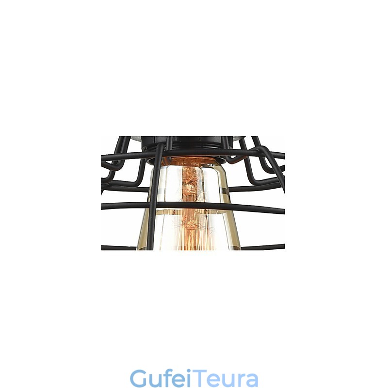 אדיסון תליון אור נברשת תיל כלוב אהיל תקרה תלוי