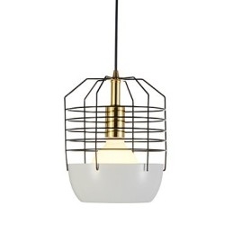 מיני מנורת תליון קורי עכביש אמנותית 1 אור פשטות Mordern גימור שחור לבן ירוק אדום פלדת פחמן Droplight