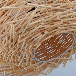 נברשת מיני סטייל פנס עץ במבוק