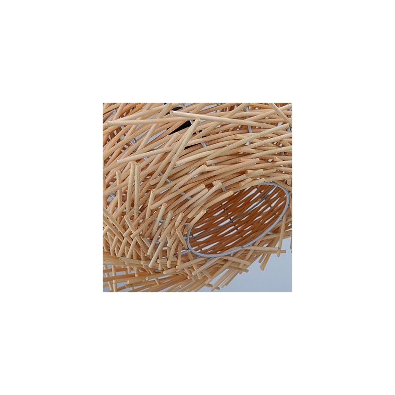 נברשת מיני סטייל פנס עץ במבוק