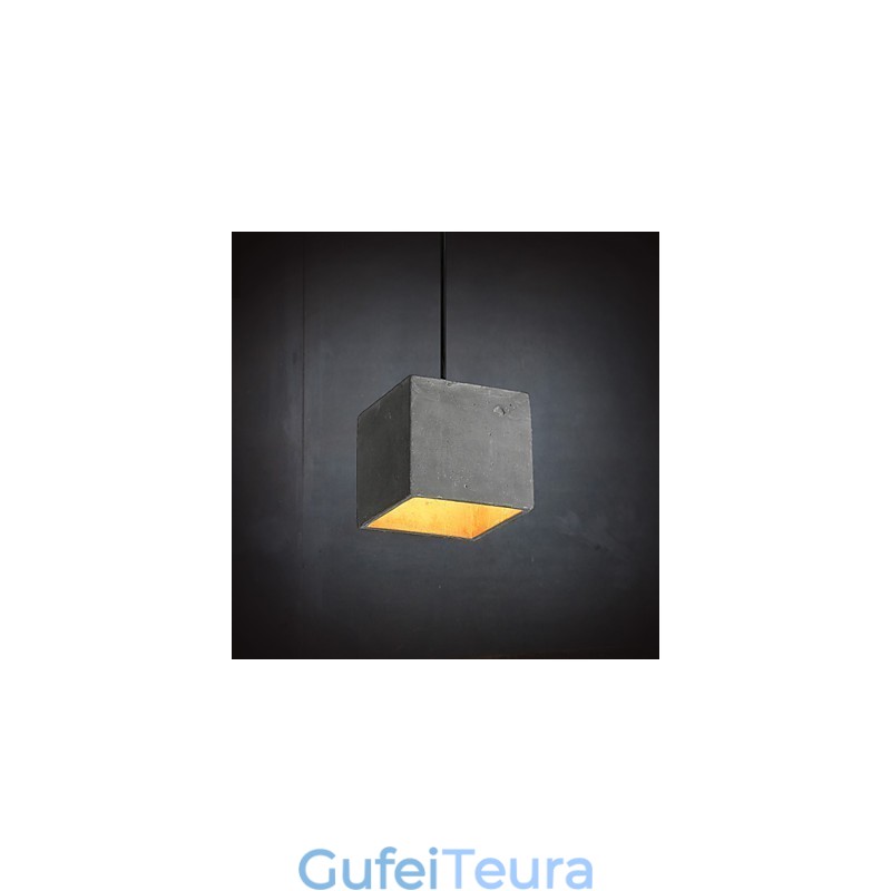 אור מנורת תליון מלט רטרו עכשווי ומכווץ