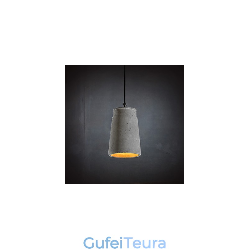 אור מנורת תליון מלט רטרו עכשווי ומכווץ