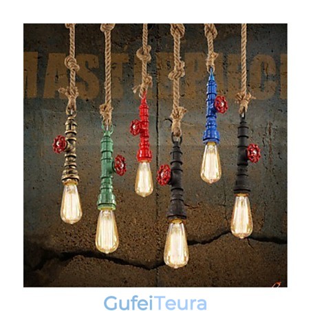 אורות תליון מסורתיים קלאסיים וינטג' רטרו מתכת