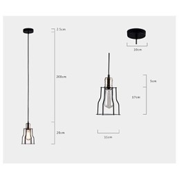 רעיונות למזנון בית קפה תעשייתי תעשייתי אמריקאי כלוב ברזל יצוק תליון אור ישיבה