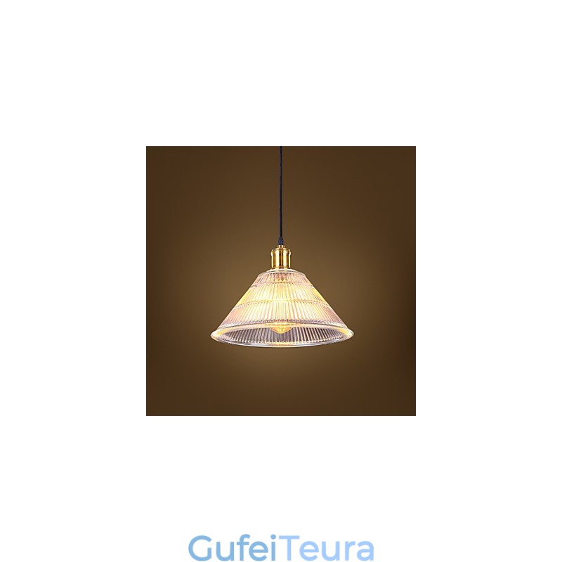 חוזה אמריקאי כפרי תעשייתי זכוכית רטרו Droplight Falls מנורה