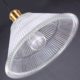 חוזה אמריקאי כפרי תעשייתי זכוכית רטרו Droplight Falls מנורה