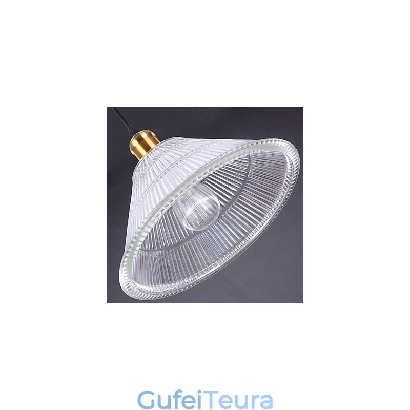 חוזה אמריקאי כפרי תעשייתי זכוכית רטרו Droplight Falls מנורה