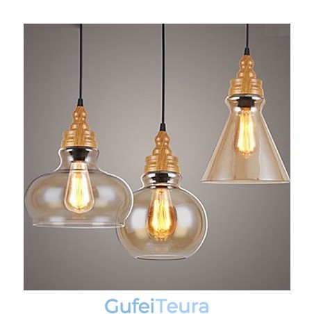 צפון אמריקה Creative Wood Grain מנורת קריסטל משחזרת דרכים עתיקות מנורת אור צפון אמריקה Creative Wood Grain מנורת קריסטל משחזרת דרכים עתיקות מנורת אור