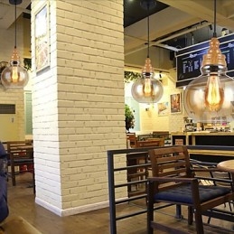 צפון אמריקה Creative Wood Grain מנורת קריסטל משחזרת דרכים עתיקות מנורת אור