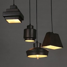 אמריקן קאנטרי רטרו נברשת זכוכית חלודה לשבת Droplight