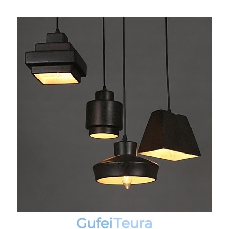אמריקן קאנטרי רטרו נברשת זכוכית חלודה לשבת Droplight אמריקן קאנטרי רטרו נברשת זכוכית חלודה לשבת Droplight