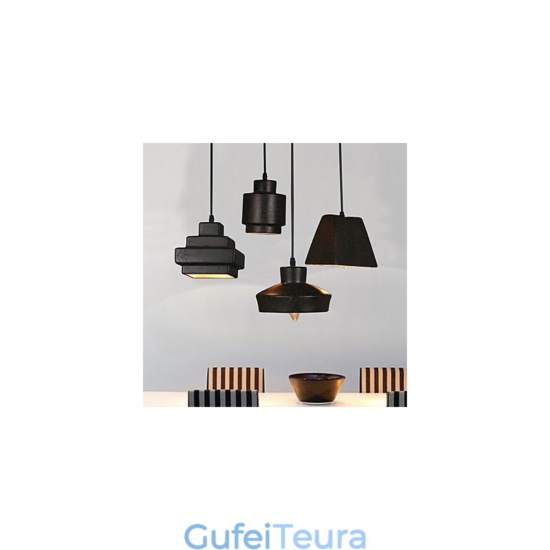 אמריקן קאנטרי רטרו נברשת זכוכית חלודה לשבת Droplight