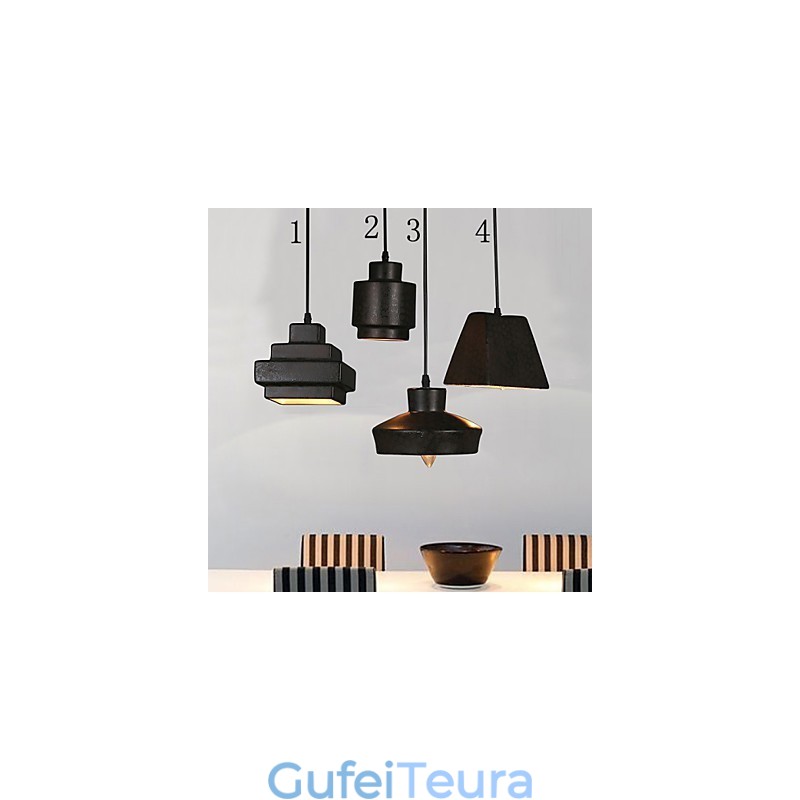 אמריקן קאנטרי רטרו נברשת זכוכית חלודה לשבת Droplight
