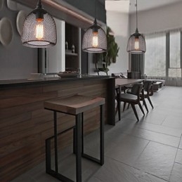 אורות תליון מיני סטייל כפרי לודג' רטרו קאנטרי מוסך מתכת