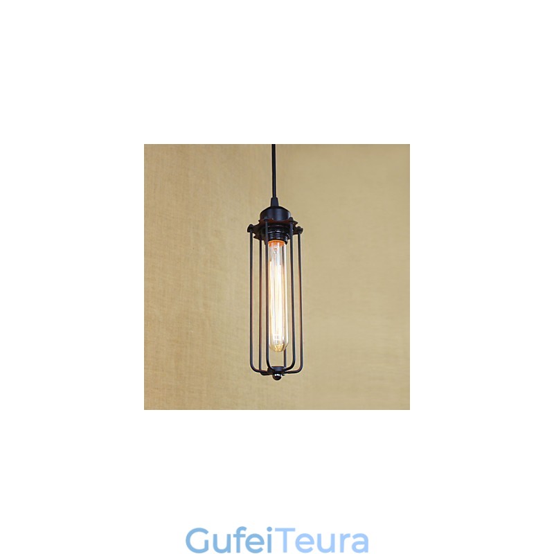 חליל פסטורלי אור כפרי נברשת ברזל יצוק