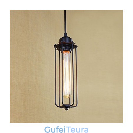 חליל פסטורלי אור כפרי נברשת ברזל יצוק